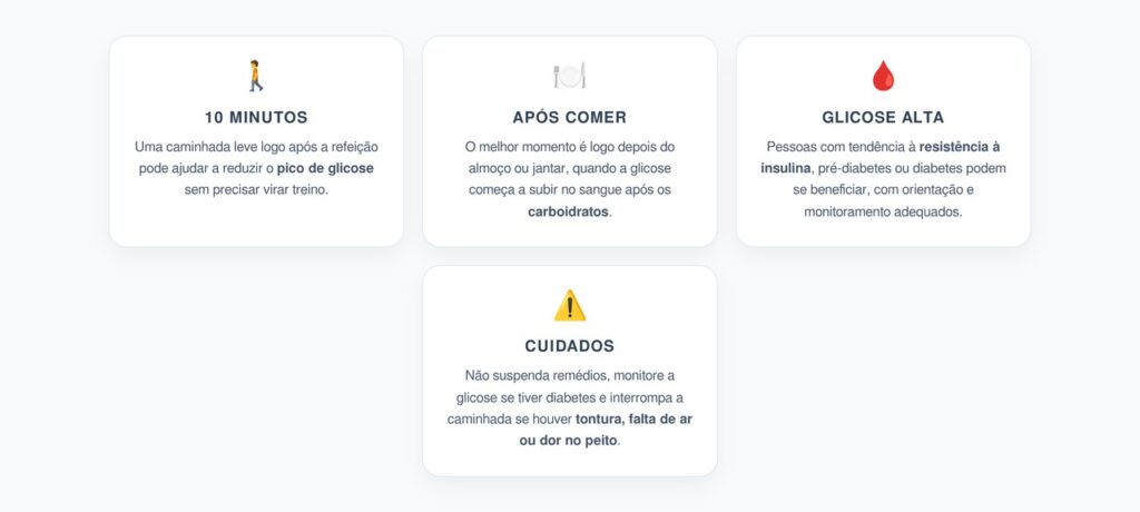 Caminhada de 10 Minutos Após Comer: Hábito Simples para Reduzir o Pico de Glicose
