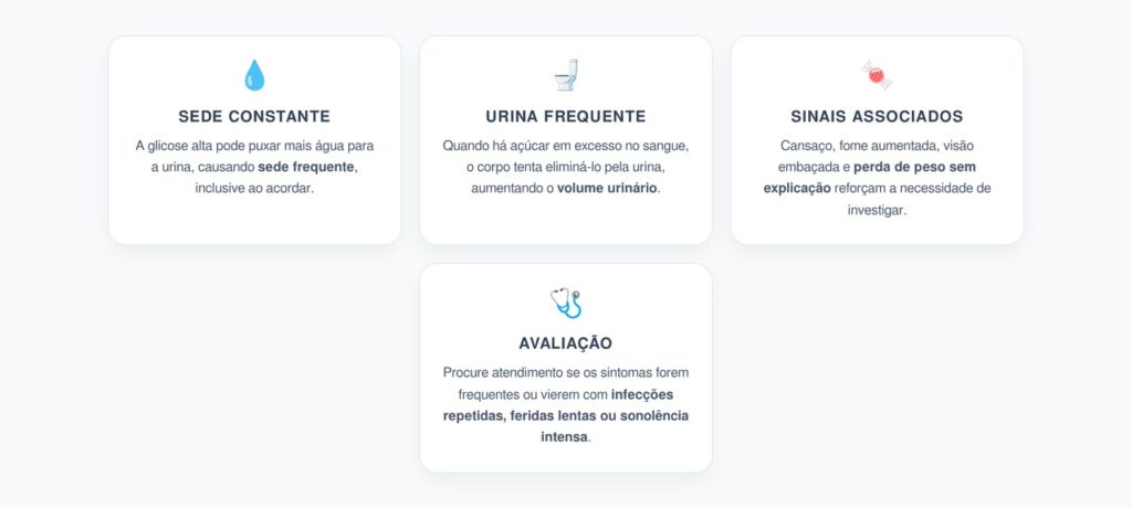 Sede ao Acordar e Urina Frequente: O Sinal Duplo da Glicose Alta