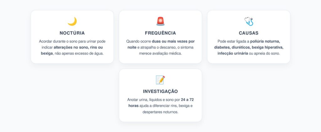 Acordar à Noite para Urinar: Sinais de Noctúria que Merecem Atenção