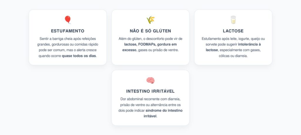 Barriga Estufada Após Comer: Quando Não é Só Glúten