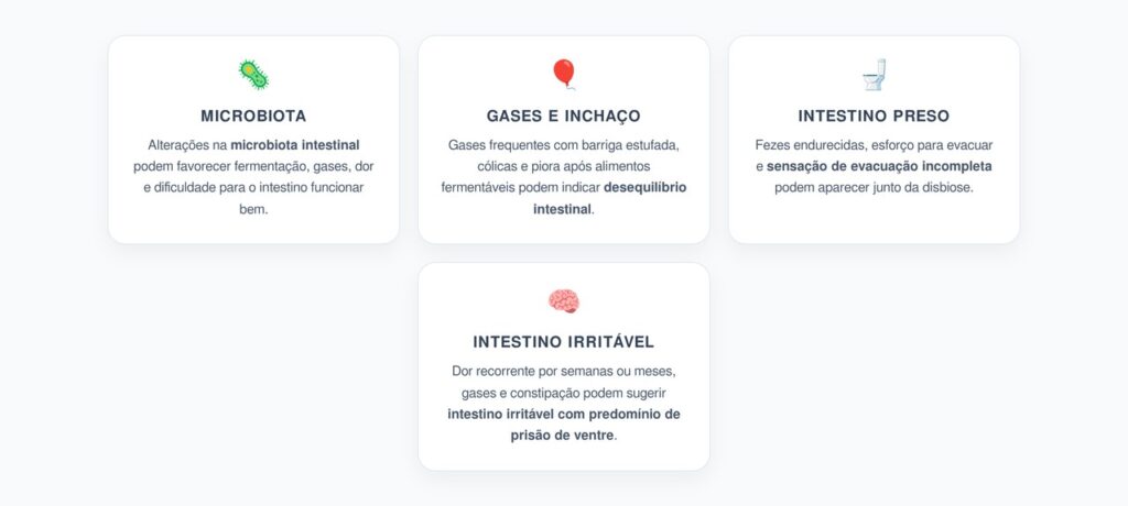 Gases, Dor e Intestino Preso: Sinais de Desequilíbrio da Microbiota