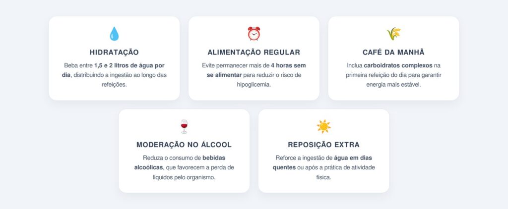 Falta de hidratação e jejum prolongado causam fraqueza?
