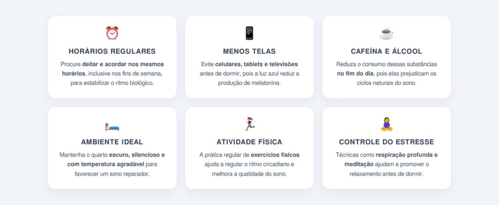 Quais hábitos ajudam a proteger o sono?