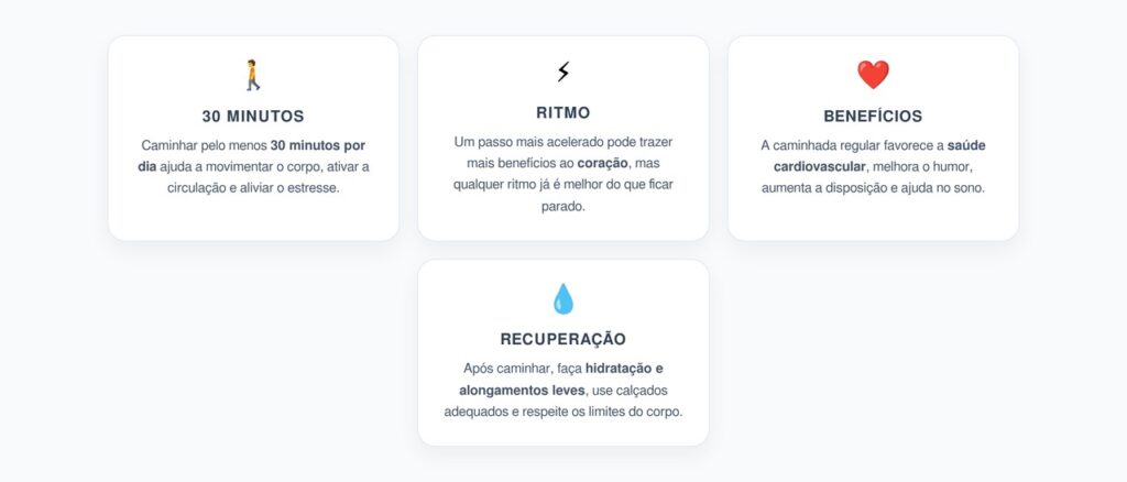 Caminhada Diária: 30 Minutos para Fortalecer o Coração e Melhorar o Humor