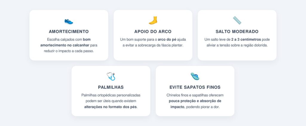 Como escolher calçados adequados?