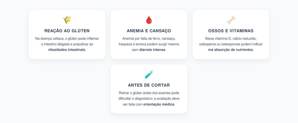 Doença Celíaca Sem Diarreia: Sinais de Má Absorção e Deficiência Nutricional