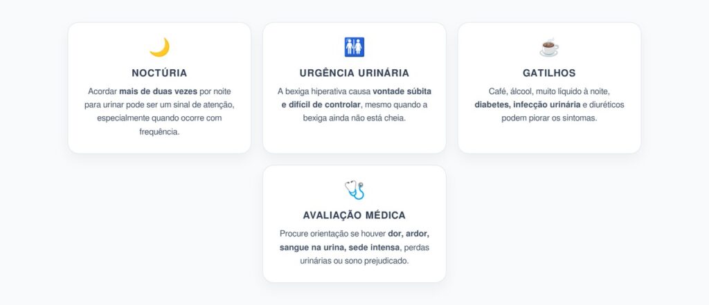 Bexiga Hiperativa: Sinais de Alerta ao Urinar à Noite