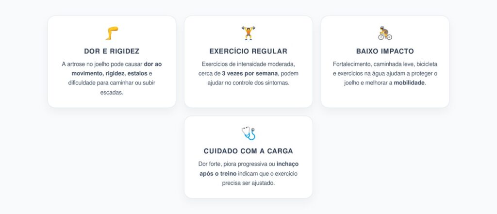 Artrose no Joelho: Exercícios que Ajudam a Reduzir Dor e Rigidez