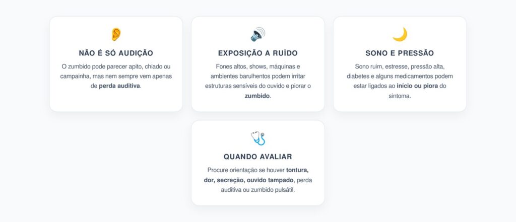 Zumbido no Ouvido: Causas Além da Perda Auditiva