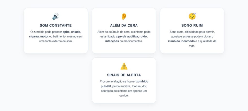 Zumbido Constante: Sinais de que Não É Só Cera no Ouvido