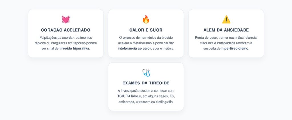 Coração Acelerado e Calor ao Acordar: Alerta de Hipertireoidismo