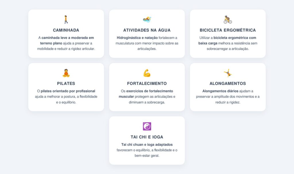 Como o movimento adequado ajuda a aliviar os sintomas?