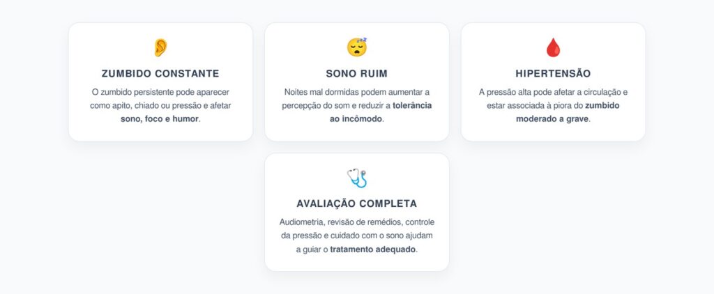 Zumbido Constante: Como Sono Ruim e Hipertensão Podem Piorar o Incômodo