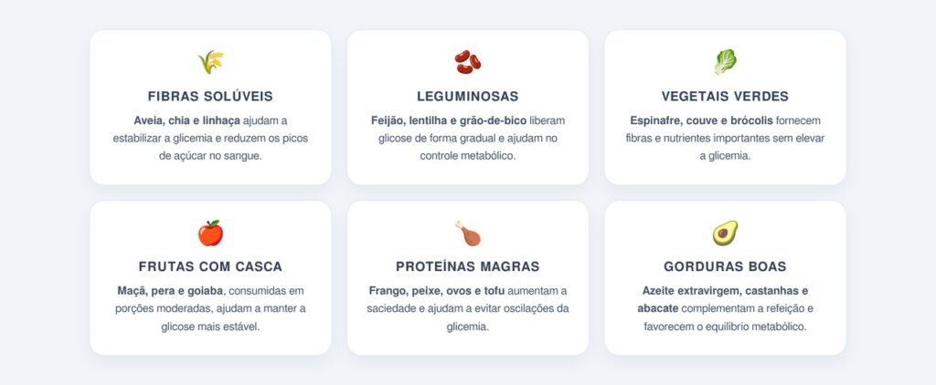 Quais alimentos ajudam no controle da glicose?