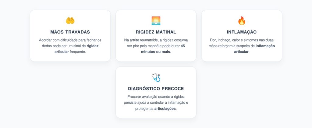 Mãos Travadas ao Acordar: O Sinal Matinal que Pode Indicar Artrite Reumatoide