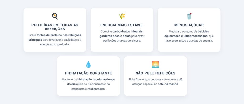 Como a alimentação influencia a disposição?