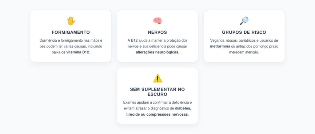 Formigamento nas Mãos e Pés: A Deficiência de Vitamina B12 Que Merece Checagem