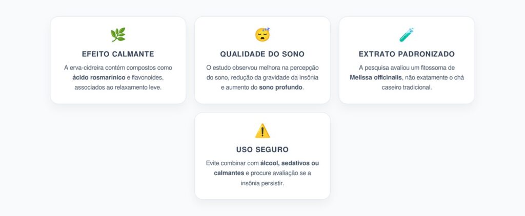 Erva-Cidreira Para Dormir: O Que o Estudo Mostrou Sobre Sono e Relaxamento