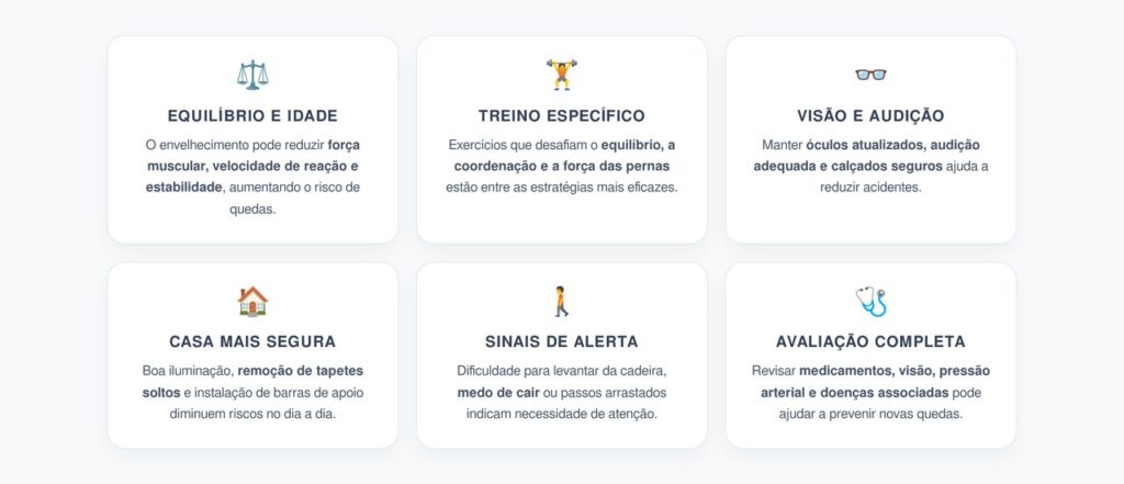 Equilíbrio Corporal Após os 70 Anos: O Que Realmente Ajuda a Prevenir Quedas