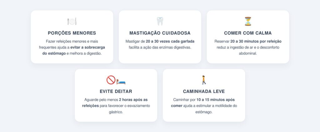 Quais hábitos ajudam a aliviar o peso no estômago?