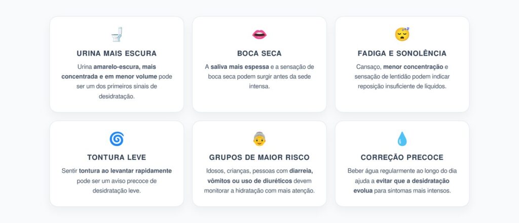 Desidratação: O Sinal Discreto Que Pode Aparecer Antes da Sede Intensa