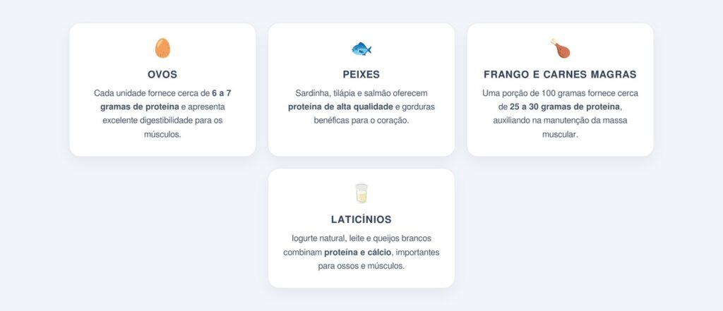 Quais são as 4 melhores fontes de proteína para idosos?
