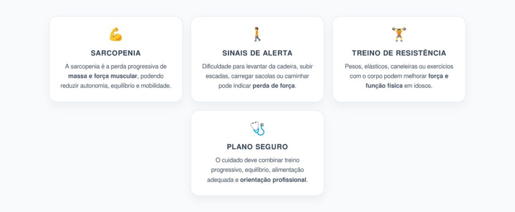 Sarcopenia: Perda de Força com a Idade e Como o Treino de Resistência Pode Ajudar