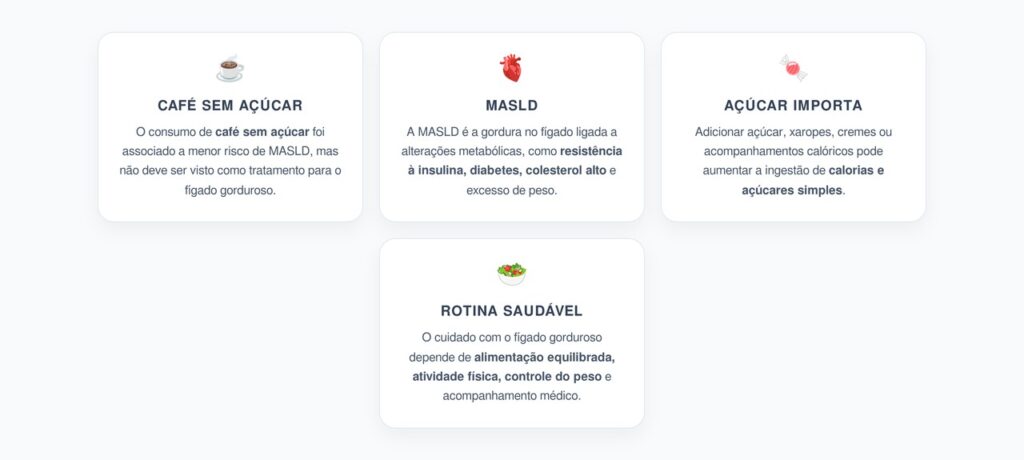Café Sem Açúcar e Fígado Gorduroso: O Achado Que Colocou a Bebida no Radar da MASLD
