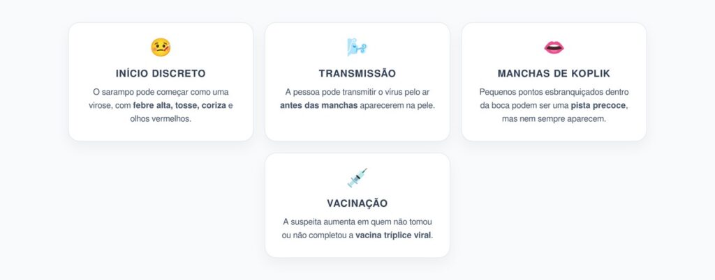 Sarampo: O Sinal Inicial Que Pode Parecer Virose Comum