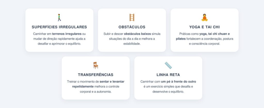 Qual a importância dos exercícios de equilíbrio?