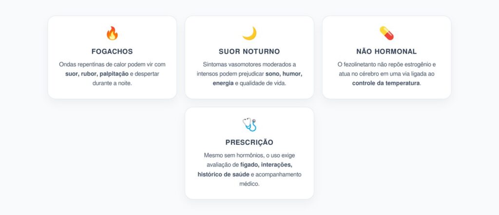 Ondas de Calor na Menopausa: Novo Tratamento Não Hormonal Aprovado pela Anvisa