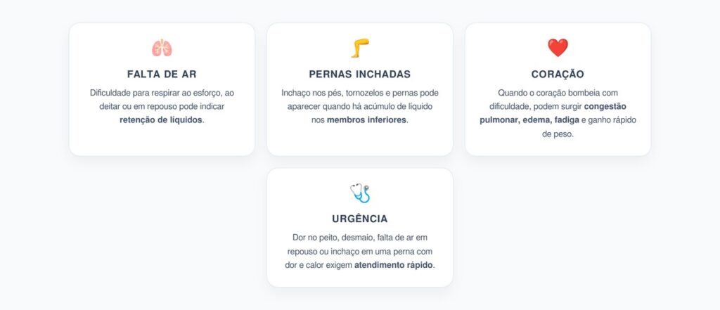 Falta de Ar e Pernas Inchadas: Sinais de Alerta no Coração e na Circulação