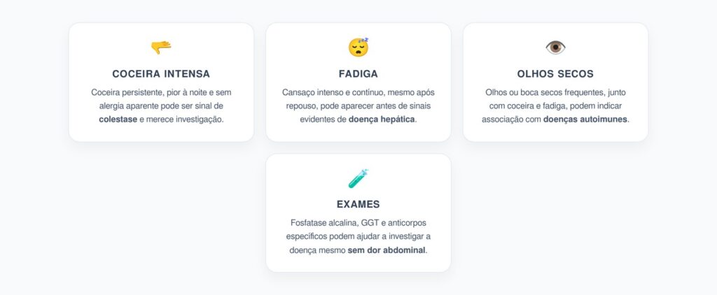 Colangite Biliar Primária: Coceira Intensa, Fadiga e Olhos Secos Sem Dor Abdominal