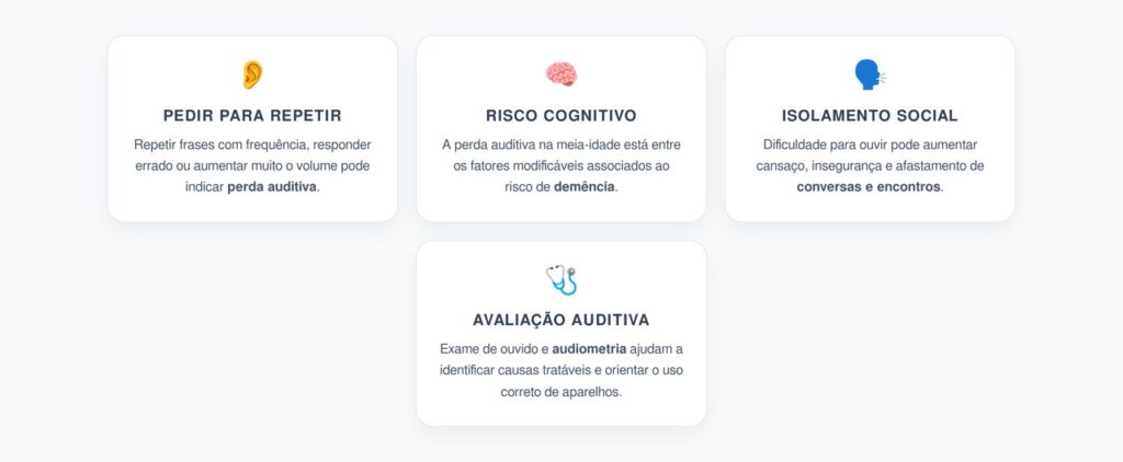 Perda Auditiva e Demência: O Fator Modificável que Pode Passar Despercebido