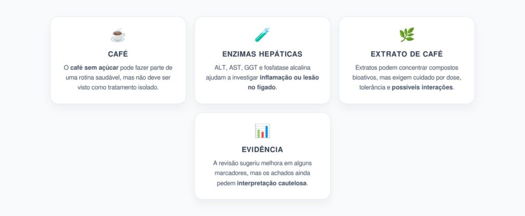 Café e Enzimas Hepáticas: O Que a Revisão Mostra Sobre o Fígado Gorduroso