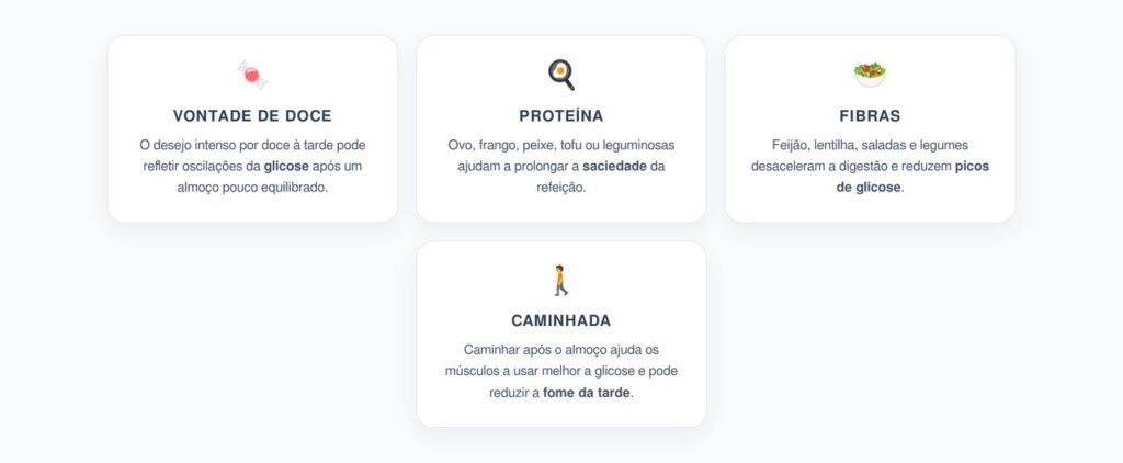 Vontade de Doce à Tarde: Como o Almoço Pode Mudar sua Glicose