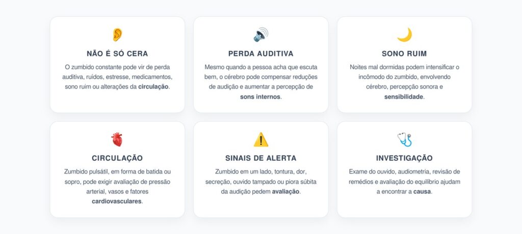 Zumbido Constante: Nem Sempre é Cera no Ouvido
