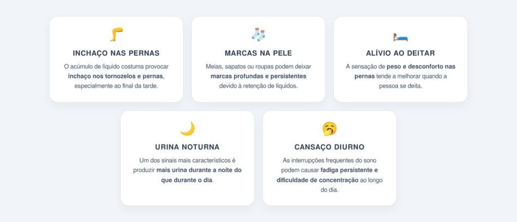 Quais sinais ajudam a identificar a noctúria?