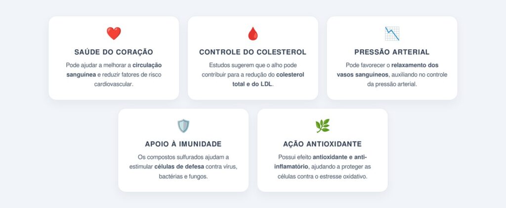 Quais são os 5 principais benefícios potenciais do alho?