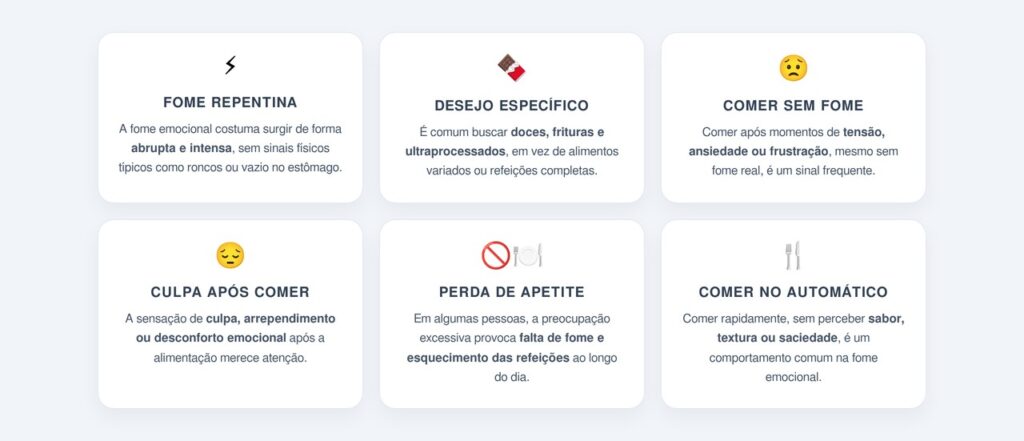 Como identificar sinais de fome emocional?