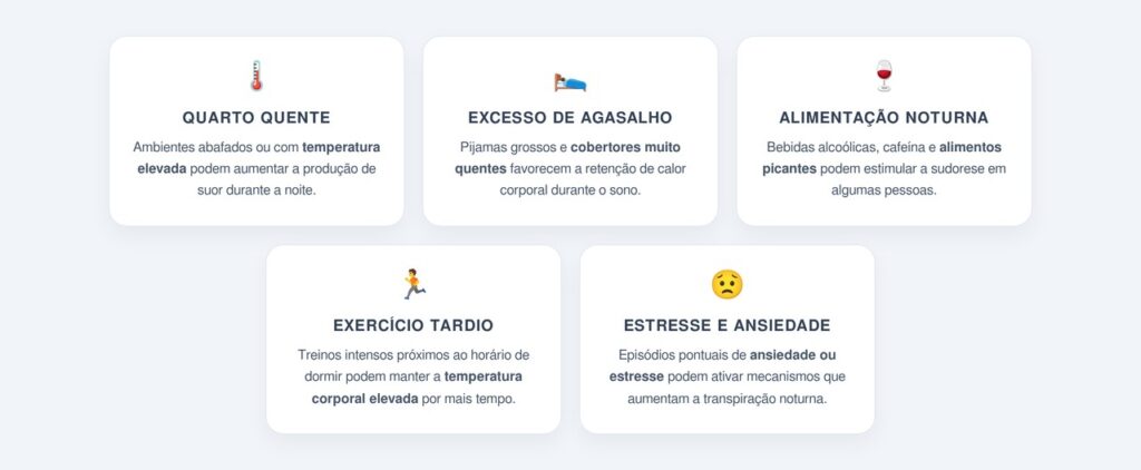 Quando o suor noturno é considerado normal?