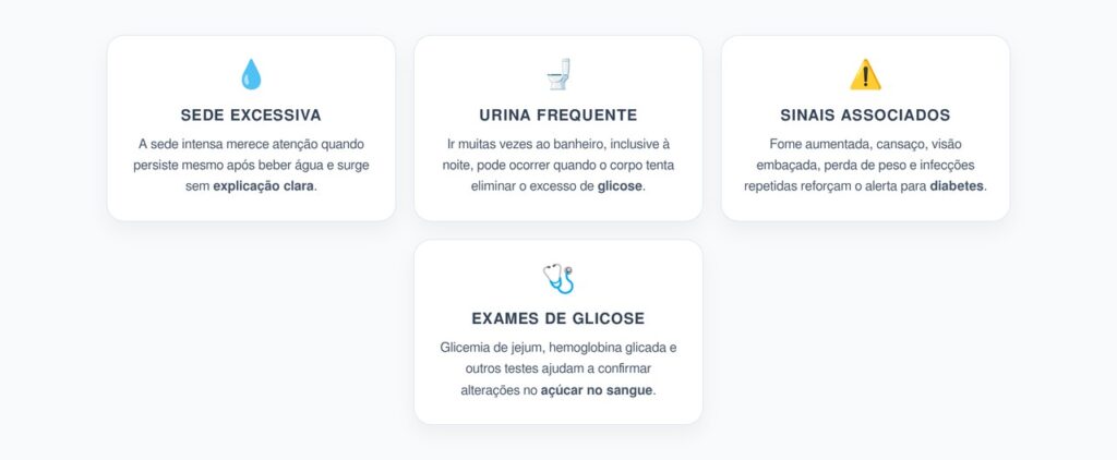Sede Excessiva e Urina Frequente: Sinais Precoces de Diabetes