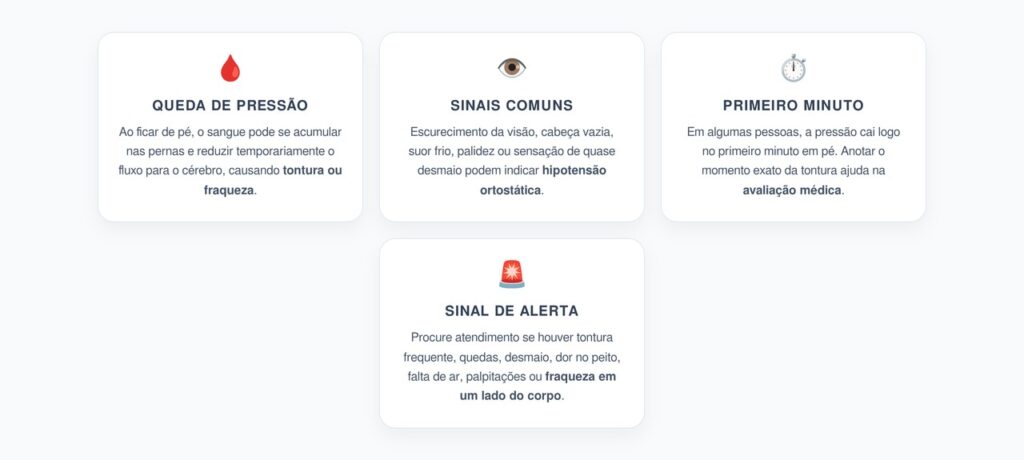 Tontura ao Levantar: Quando Pode Ser Queda de Pressão