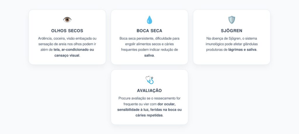 Olhos Ardendo e Boca Seca: Sinais que Podem Indicar Doença de Sjögren