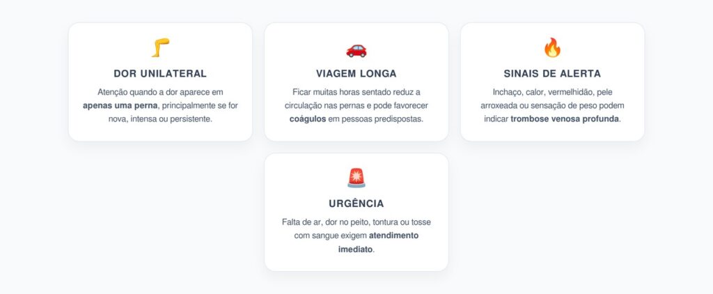 Dor na Panturrilha Após Viagem Longa: Sinais de Alerta Para Trombose