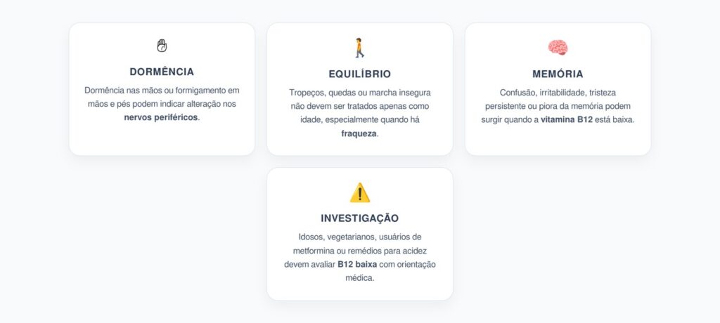 Dormência nas Mãos e Desequilíbrio em Idosos: Sinais de Alerta Para Vitamina B12 Baixa