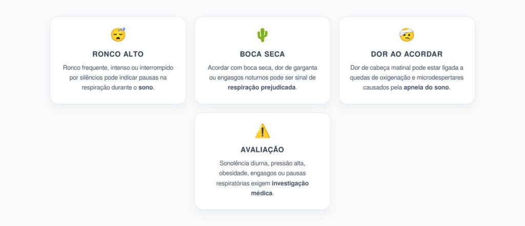 Avaliar o sono ajuda a diferenciar insônia comum de pausas respiratórias noturnas.