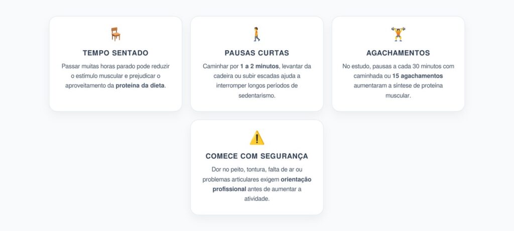 Ficar Sentado o Dia Todo: Lanches de Movimento que Ajudam os Músculos