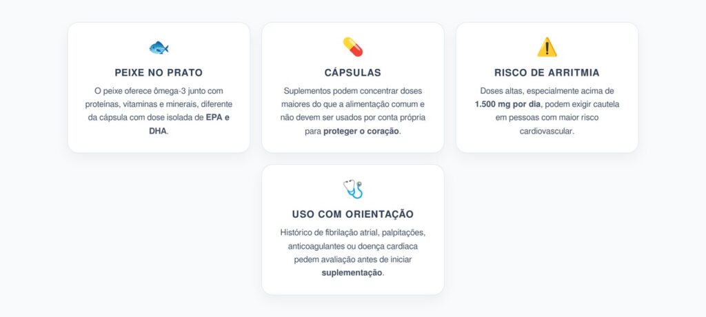 Ômega-3 em Cápsulas: Por Que Não É Igual a Comer Peixe
