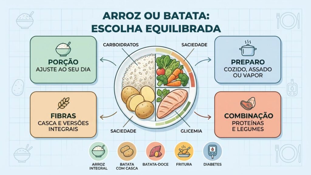 Porção, preparo, fibras e combinação definem a melhor escolha.